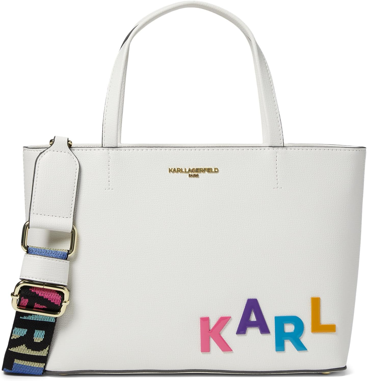 

Сумка Karl Lagerfeld Paris Maybelle Satchel, цвет White/Multi