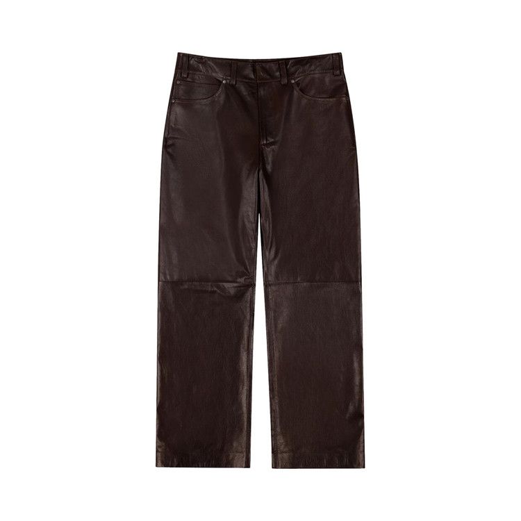 

Брюки Entire Studios Leather Straight Leg Pant, Darkbrown