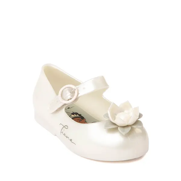 

Балетки Mini Melissa + Disney Sweet Love Princess Ballet Flat, цвет Metallic White/Green