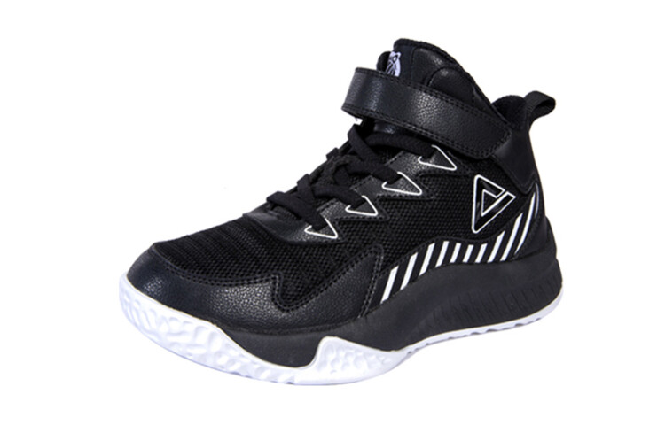 Кроссовки PEAK Kids Lifestyle Shoes GS Mid-top Black — фото 3