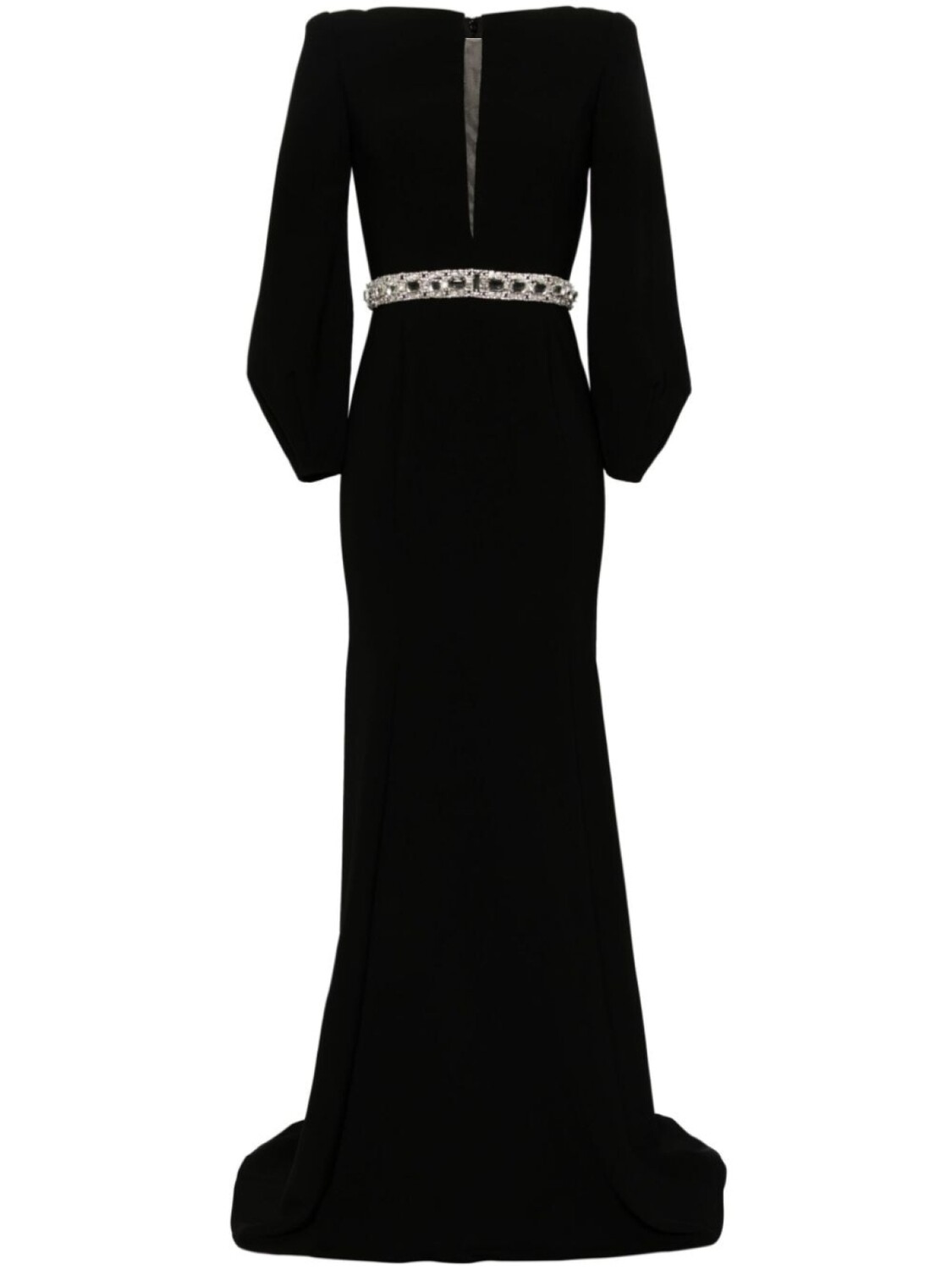 

Jenny Packham креповое платье макси Layla, черный