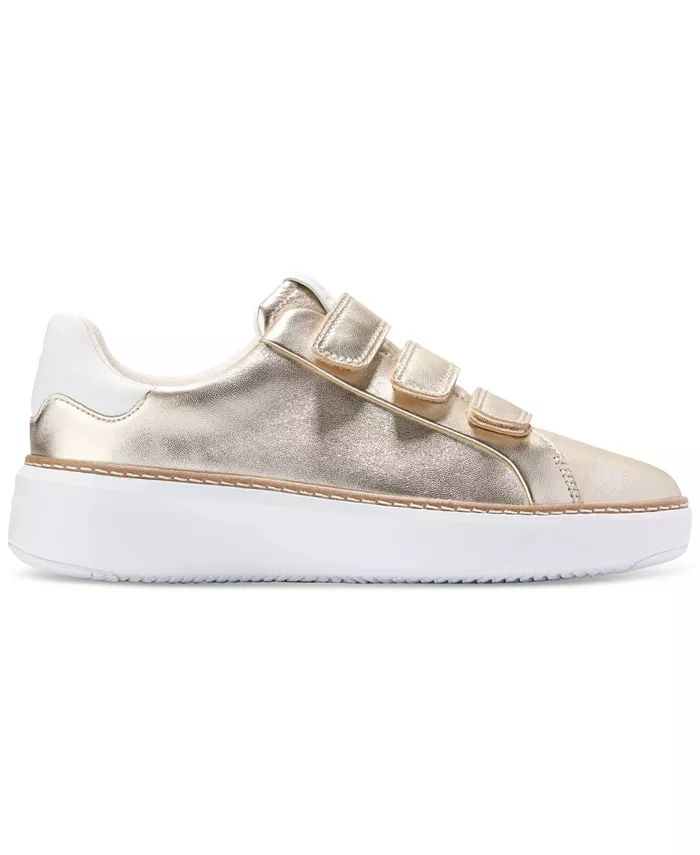 Женские кроссовки Grandpro Topspin Triple Strap Cole Haan, золотой — фото 2