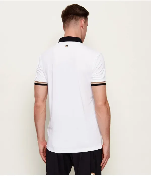 Поло PL_TOC Рассчитано на 2 порции slim fit Boss Green, белый — фото 3