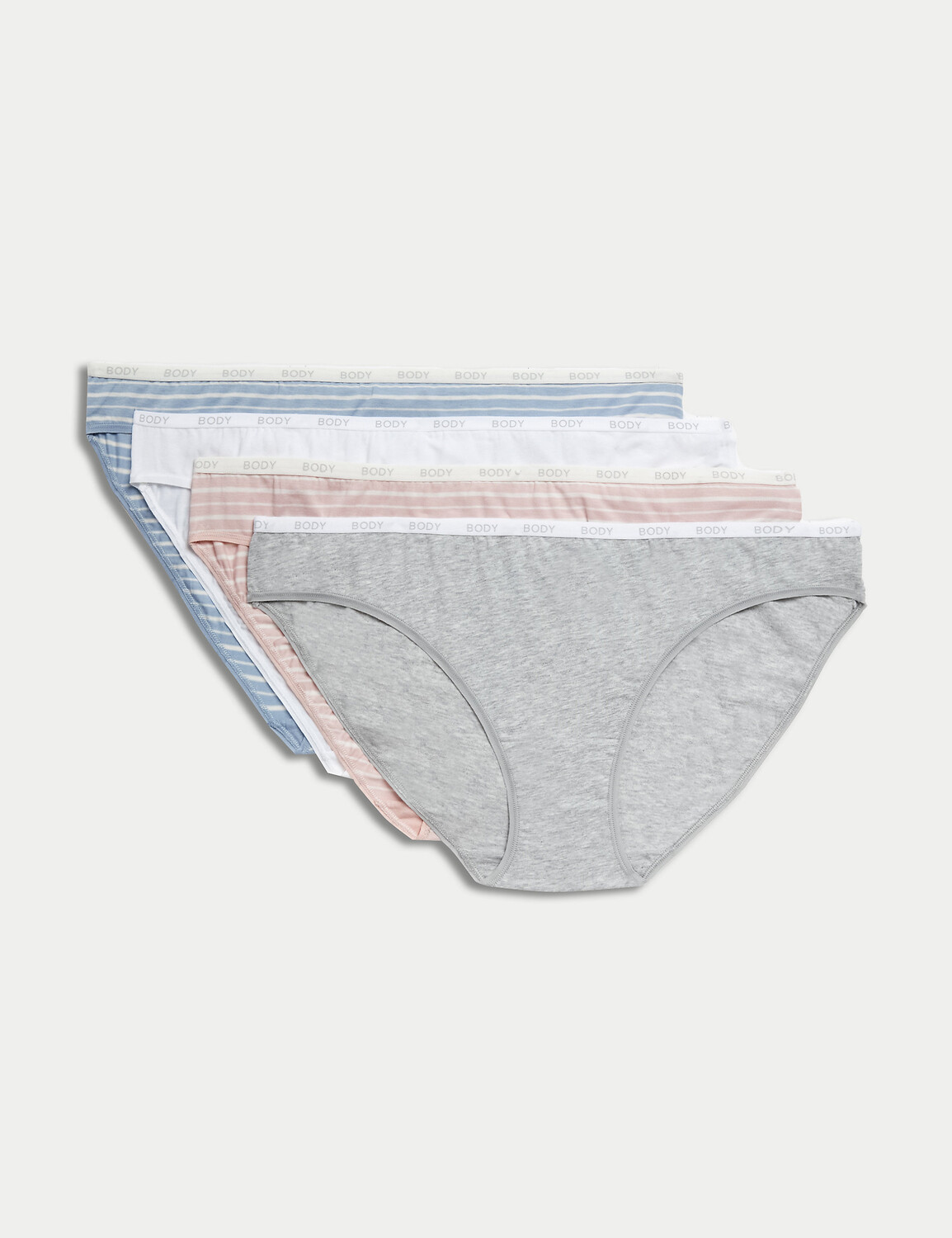 

Трусики бикини Supima из 4 пар хлопка с насыщенным рисунком Body