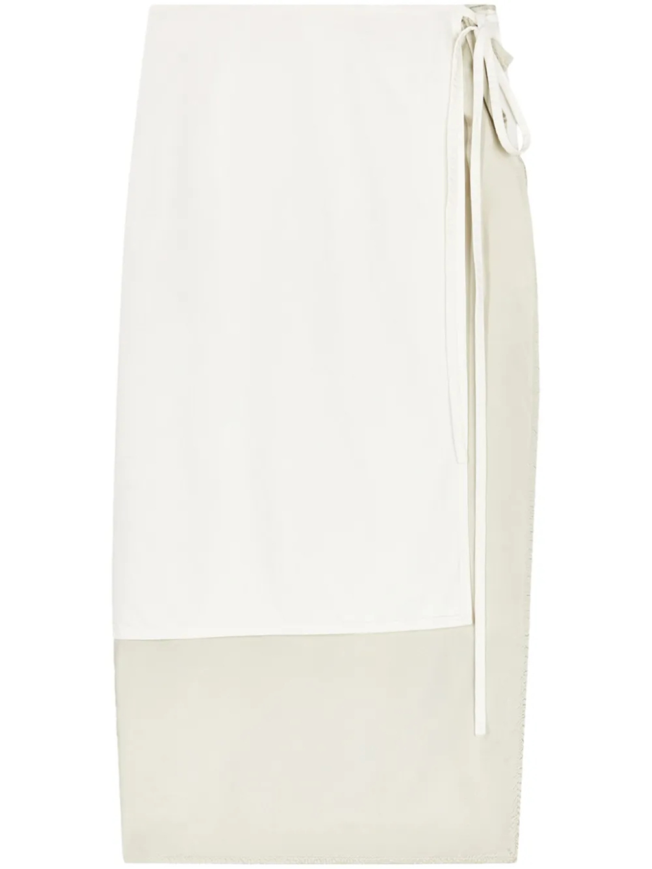 

DRIES VAN NOTEN джинсовая юбка с запахом, белый