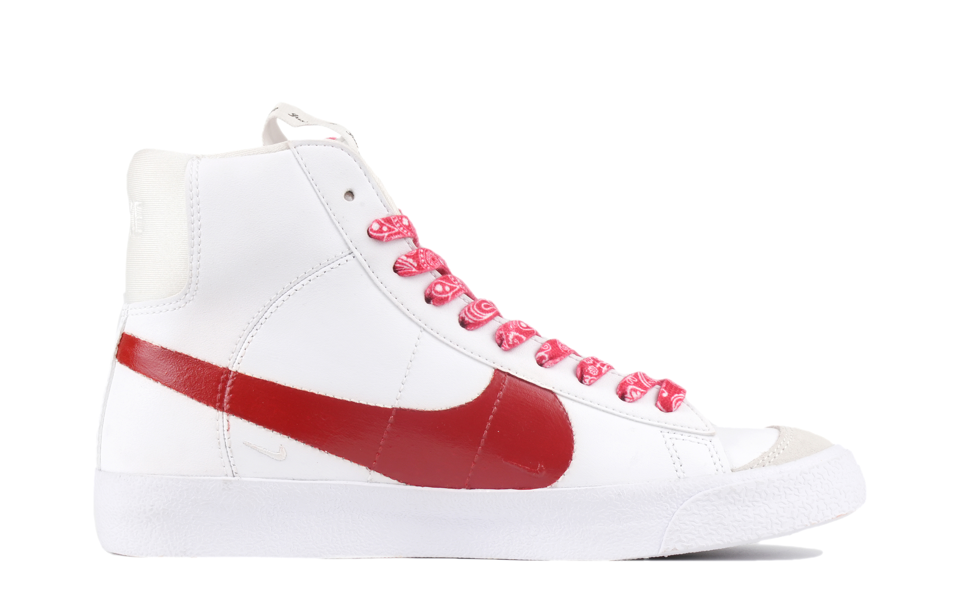 

Кроссовки Nike Blazer Skateboarding Shoes Women's Mid-top Red/Gold, красный