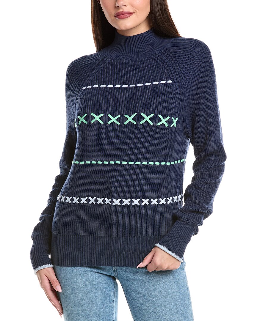 

WISPR Parker Коса Свитер из смесового шелка, синий