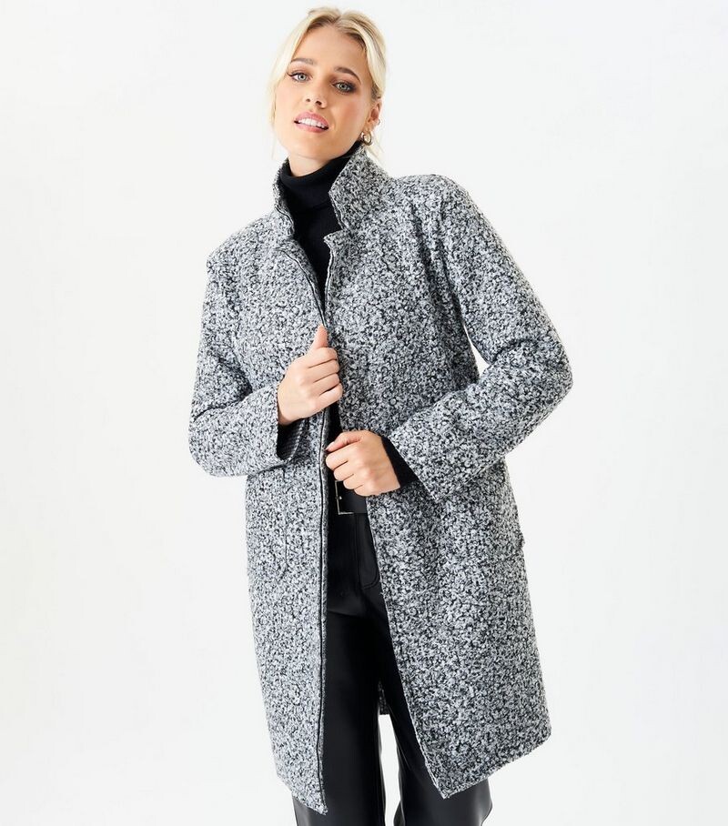 

Темно-серое пальто из букле Gini London Gini London, темно-серый