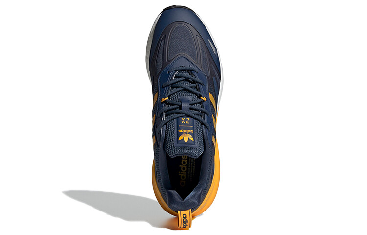Кроссовки Adidas Originals ZX 2K BOOST 2.0 Lifestyle Unisex, темно-синий/желтый — фото 4