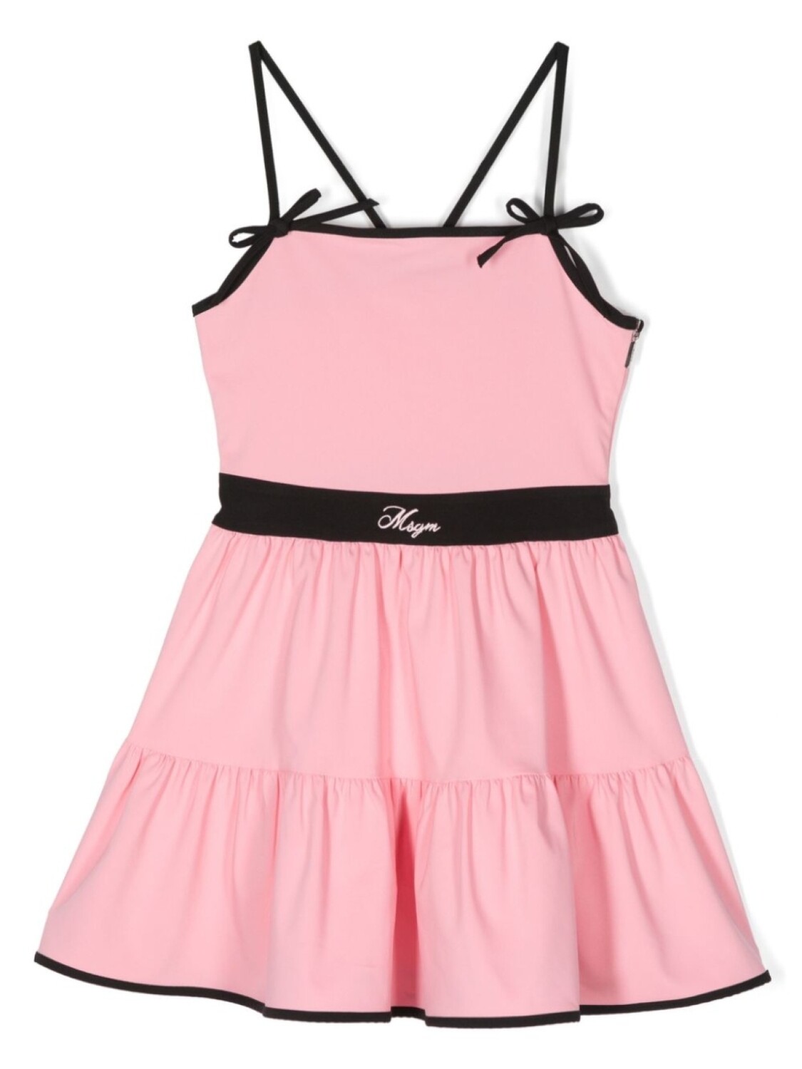 

MSGM Kids платье с вышитым логотипом, розовый