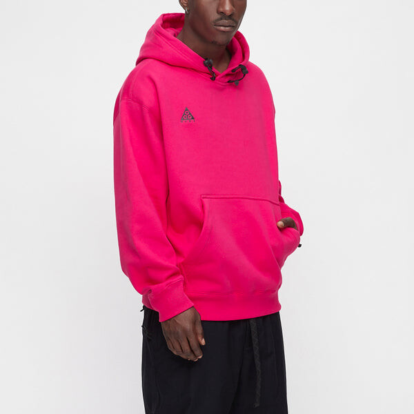 Толстовка Nike Loose Casual Sports Pullover Pink Red Pinkred, красный — фото 3