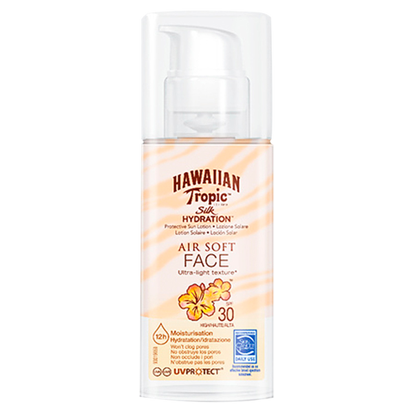 

Увлажняющий солнцезащитный лосьон для лица spf30, 50 мл Hawaiian Tropic Silk hydration