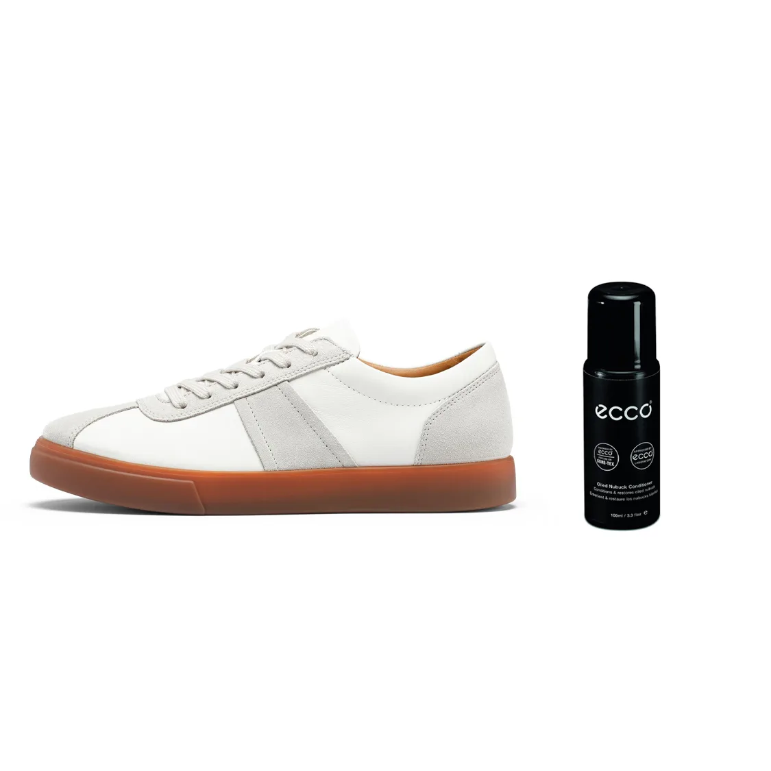 Ecco SS26 SOFT 10 Collection Low top German Army Trainers мужские белые