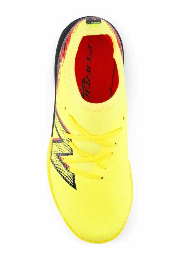 Кроссовки Furon team jnr tf v8 New Balance, ярко-желтый черный — фото 3