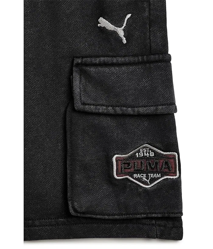 Шорты из французского терри PUMA Kids Vintage Moto, Black - Cargo — фото 3