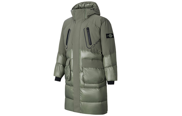 

ANTA Пуховик CHENPENG унисекс мутный оливково-зеленый, Murky Olive Green