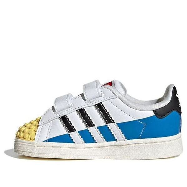 

Кроссовки суперзвезда x лего Adidas, белый