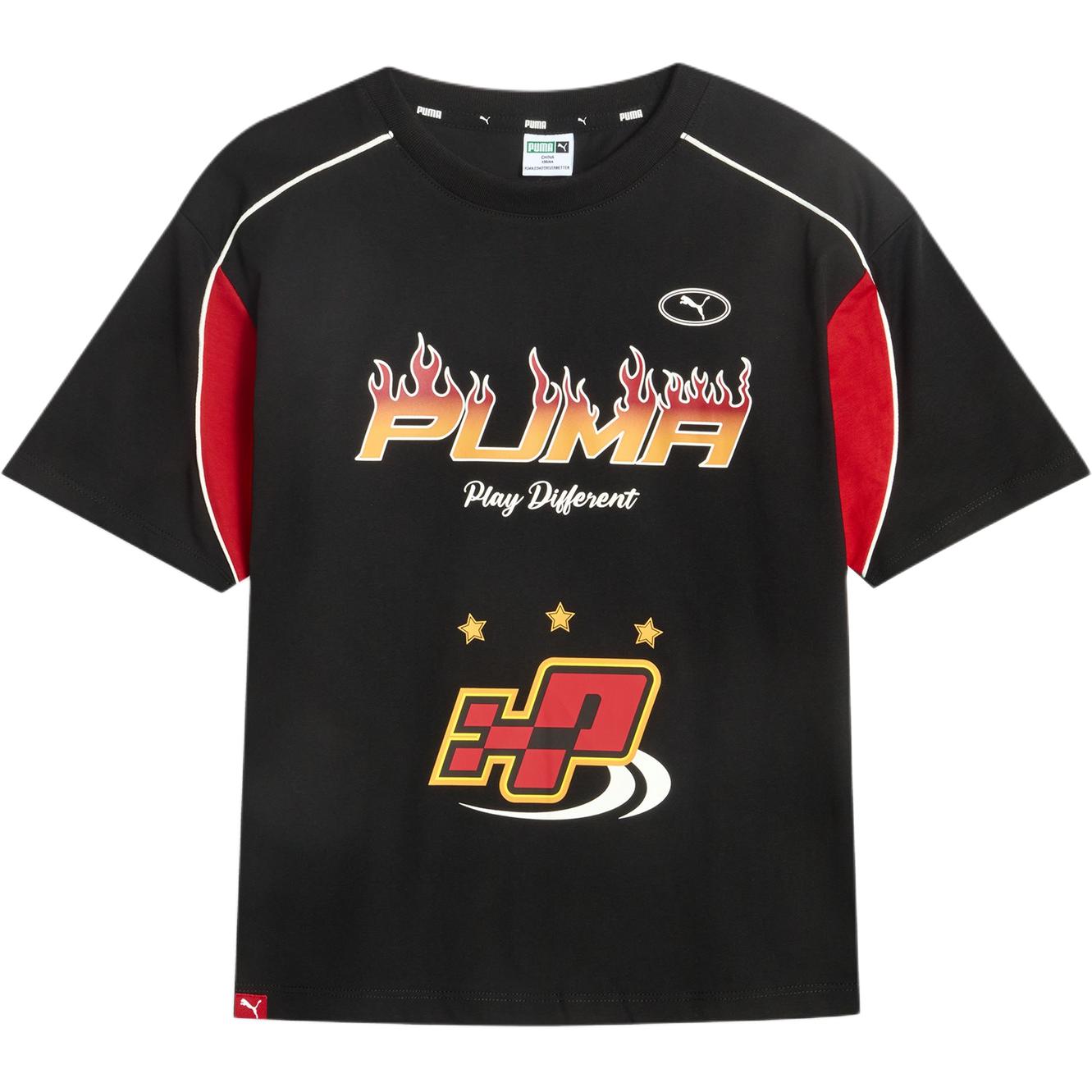 

PUMA Футболка с принтом black для детей 3-7 лет