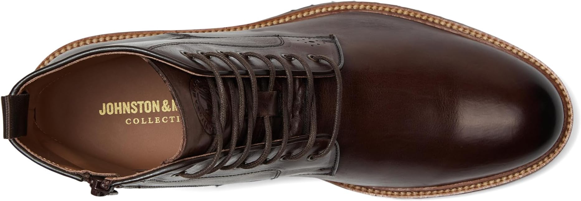 Ботинки Johnston & Murphy Collection Men's Hartford Plain Toe Boots, Dark Brown Italian Calfskin — фото 2