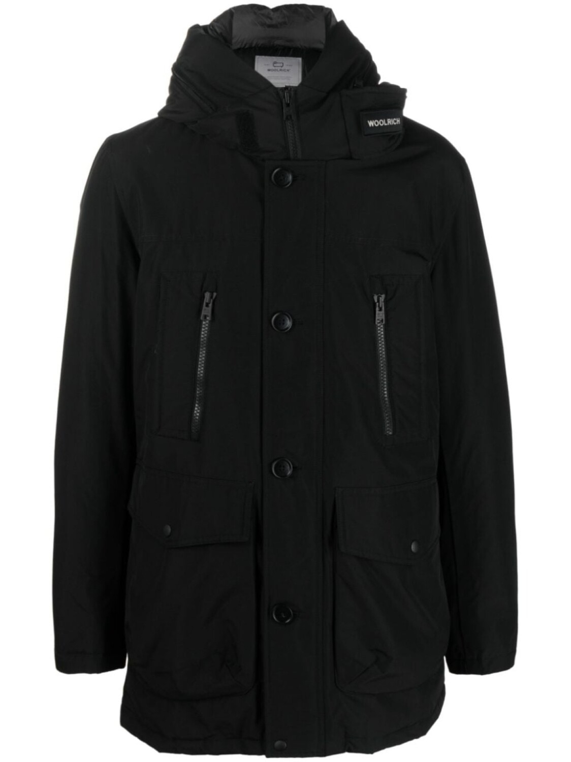 

Woolrich пуховик с капюшоном, черный