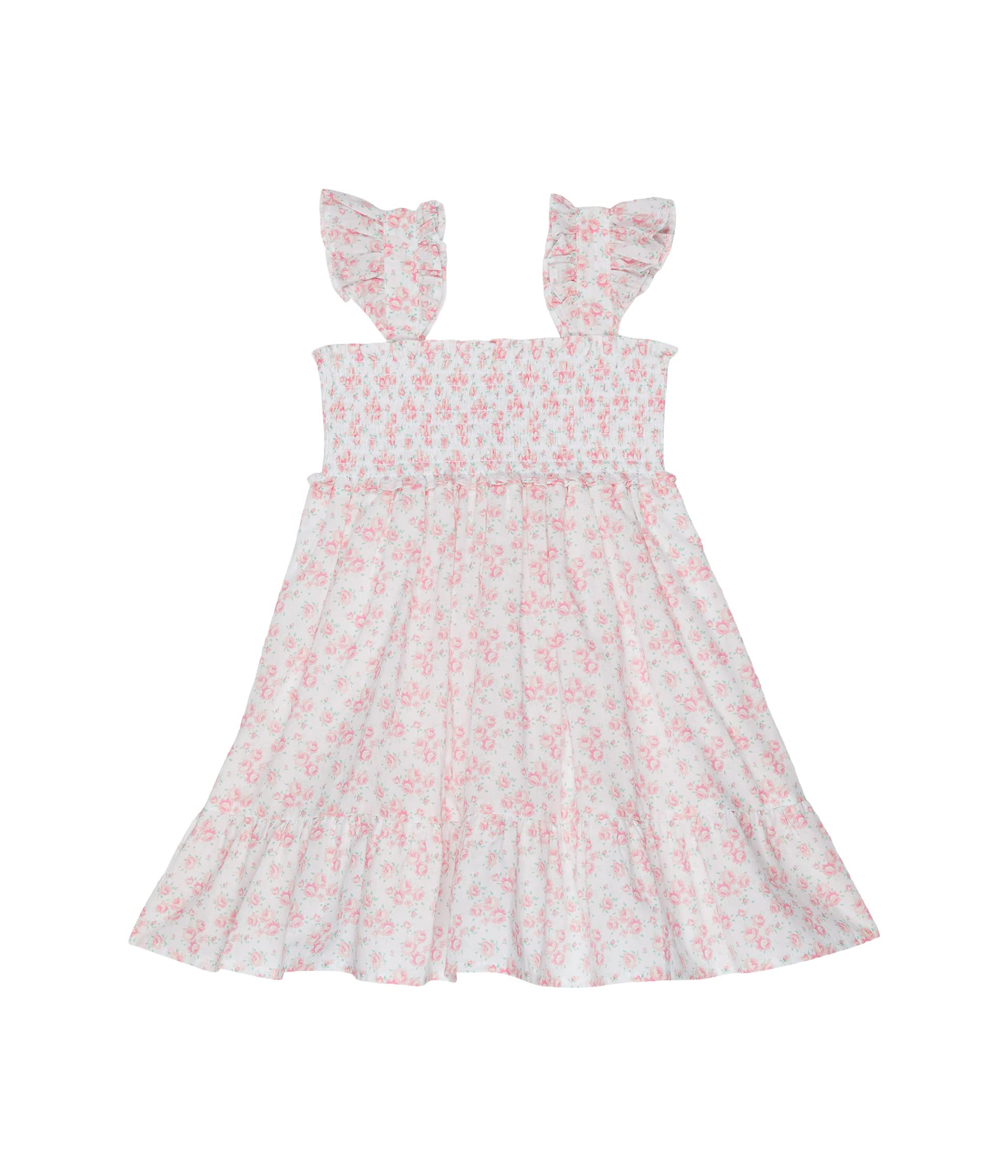 

Платье Janie and Jack Floral Smocked Dress, розовый