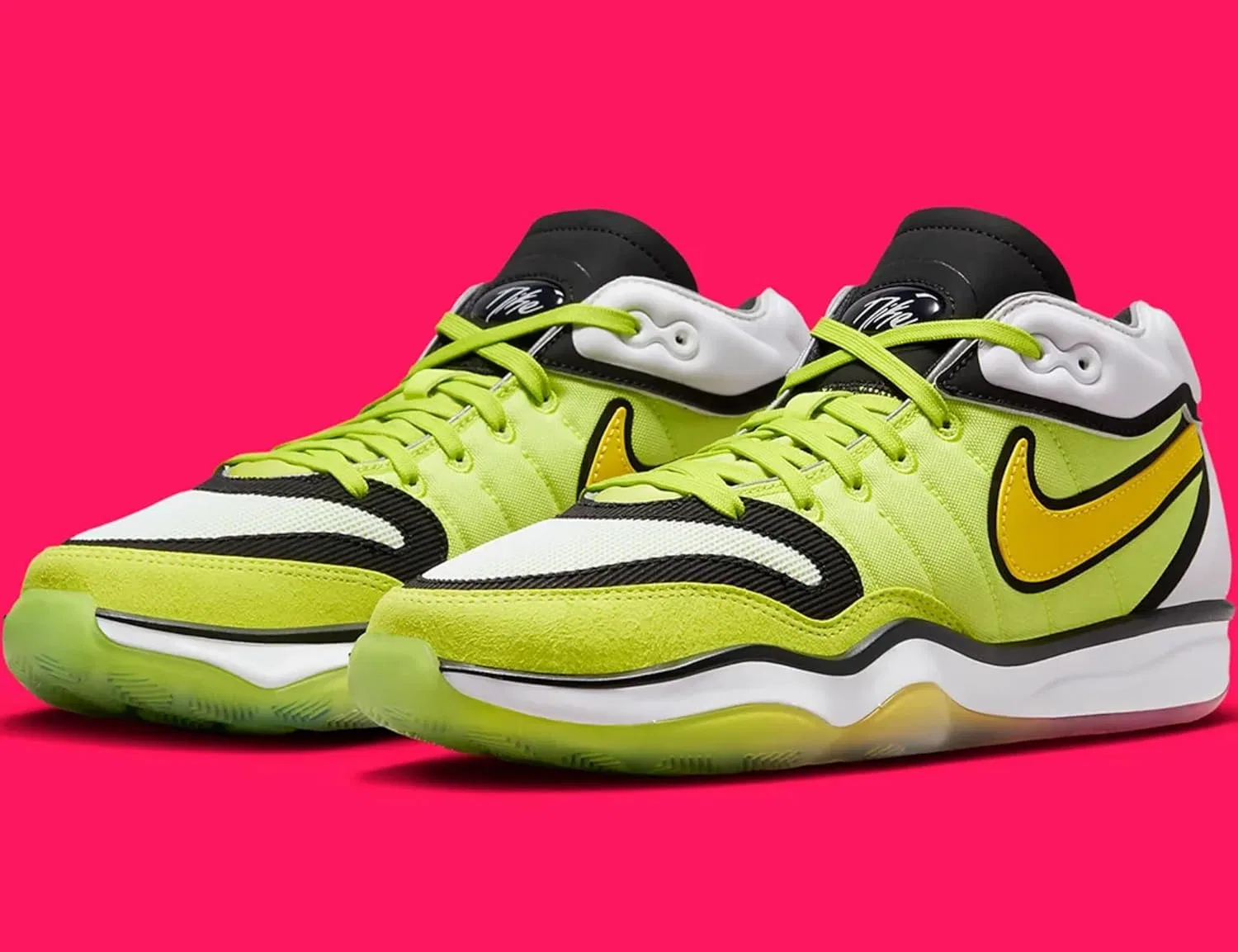 Мужские баскетбольные кроссовки Nike GT Hustle 2, 3-Cyber Vivid Sulfer White — фото 4