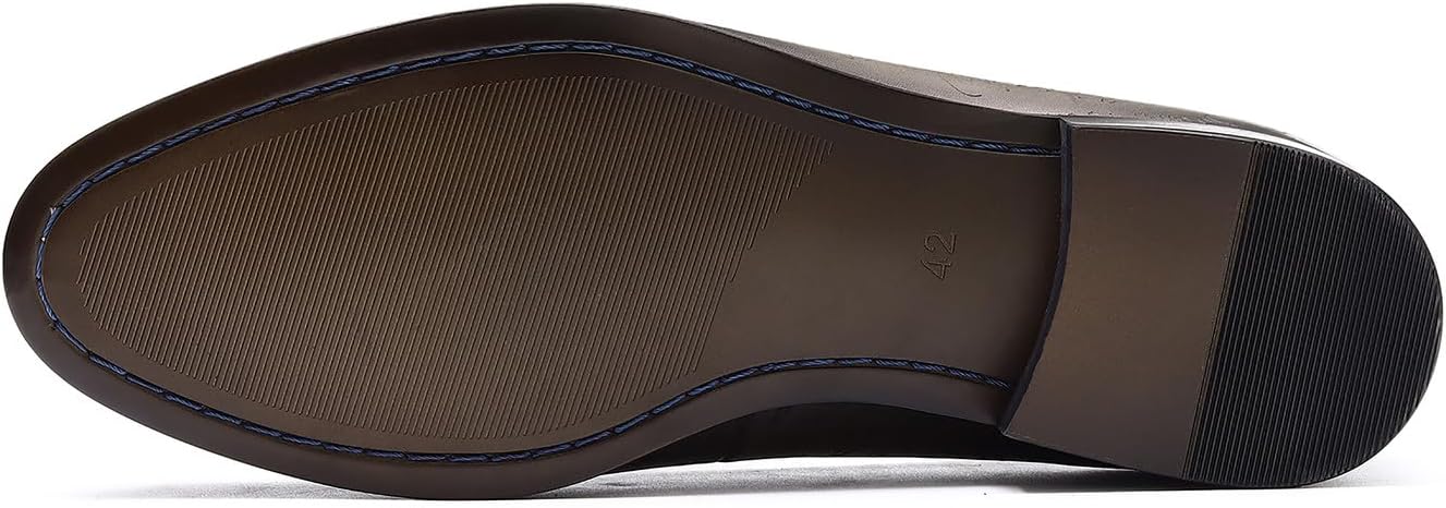 Мужские лоферы Santimon Loafers, повседневные слипоны с кисточками, модные свадебные мокасины под смокинг, из натуральной кожи, формальные деловые лоферы Penny, удобные тапочки для мужчин, темно-серый — фото 3