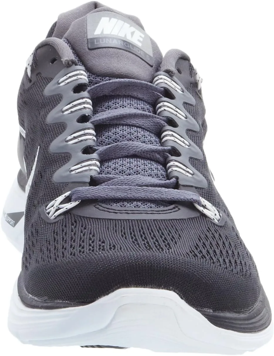 Кроссовки Nike Lunarglide +5 599160-010 для бега, мужские, белый/черный — фото 2