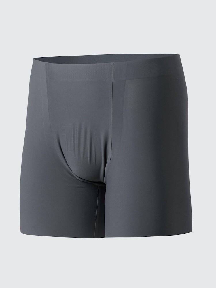 

Бесшовные боксеры из сетки airism Uniqlo, серый