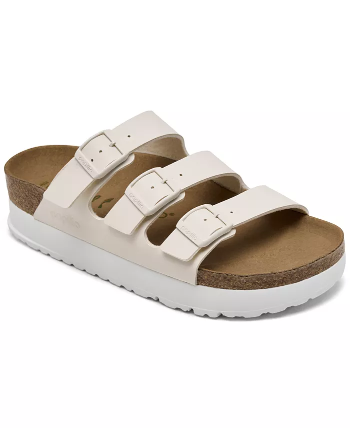 Женские платформенные сандалии Florida Flex Birko-Flor от Finish Line Birkenstock, загар/бежевый