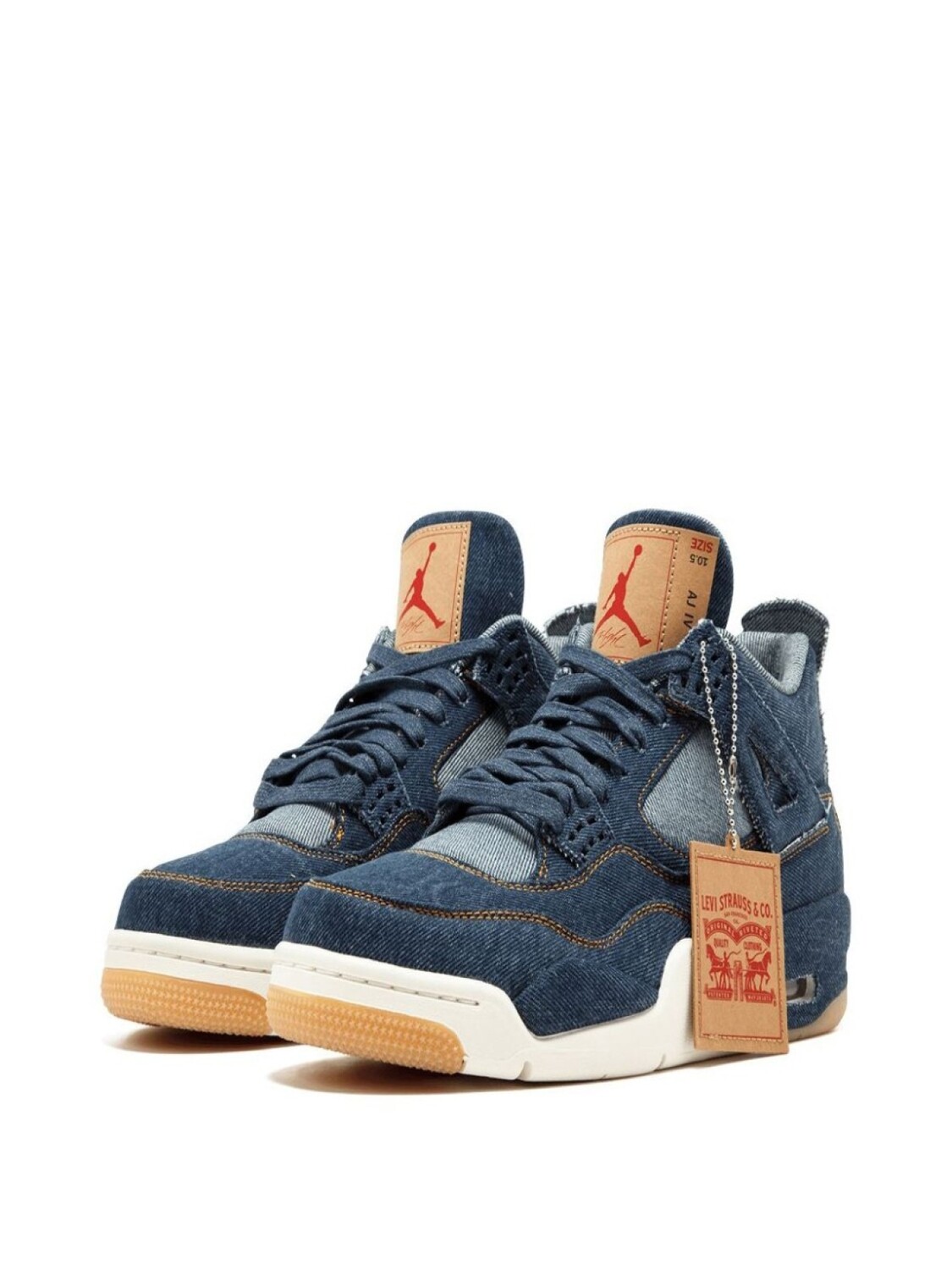 Кроссовки Nike x Levi's Air 4 Retro Jordan, синий — фото 2