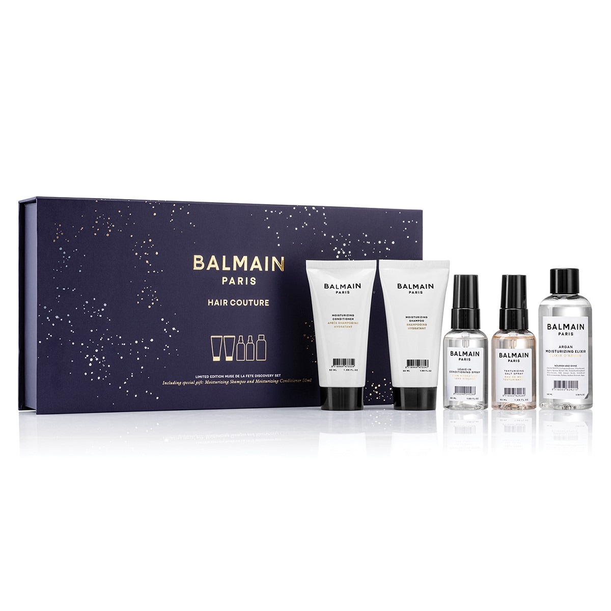 

Набор для ухода за волосами muse de la fête discovery set Balmain Hair, количество 1 шт.
