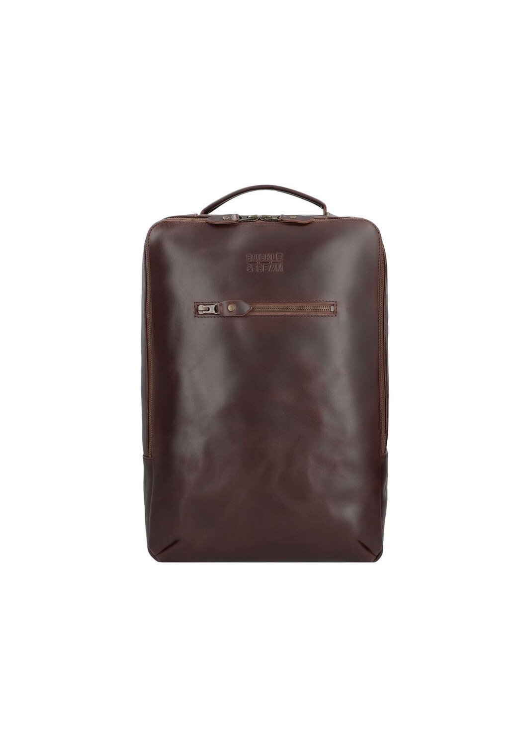 

Кожаный рюкзак Leon 41 см с отделением для ноутбука BUCKLE & SEAM, цвет Brown Blu
