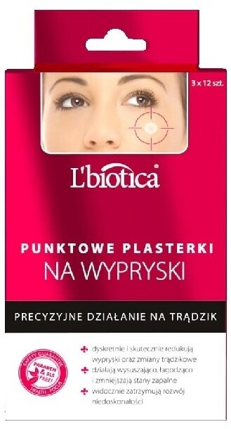 L'Biotica, точечные пластыри от прыщей, 36 шт Lbiotica / Biovax — фото 2