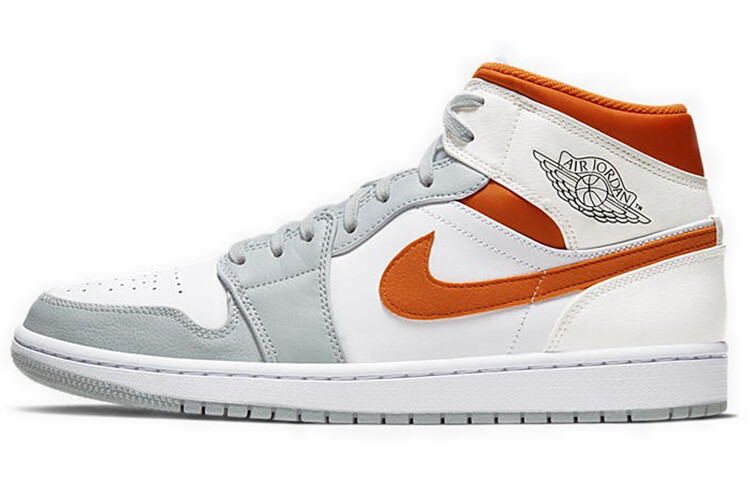 

Кроссовки Jordan 1 Mid Starfish Pure Platinum, Коричневый, Кроссовки Jordan 1 Mid Starfish Pure Platinum