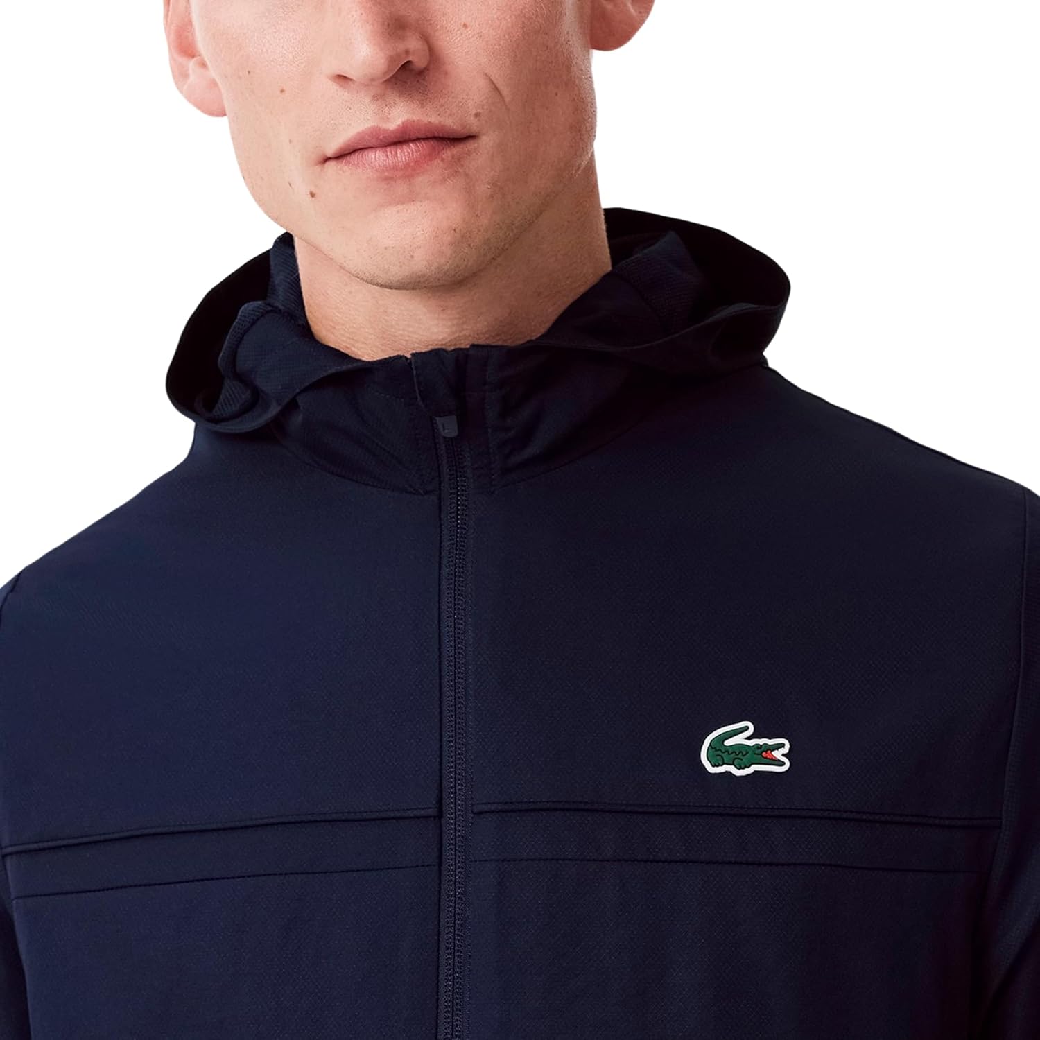 Lacoste мужская легкая производительная куртка на молнии, Navy Blue/Navy Blue/Navy — фото 2