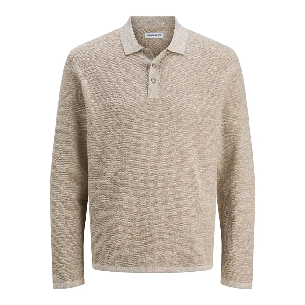 

Поло с длинным рукавом Jack & Jones George, бежевый