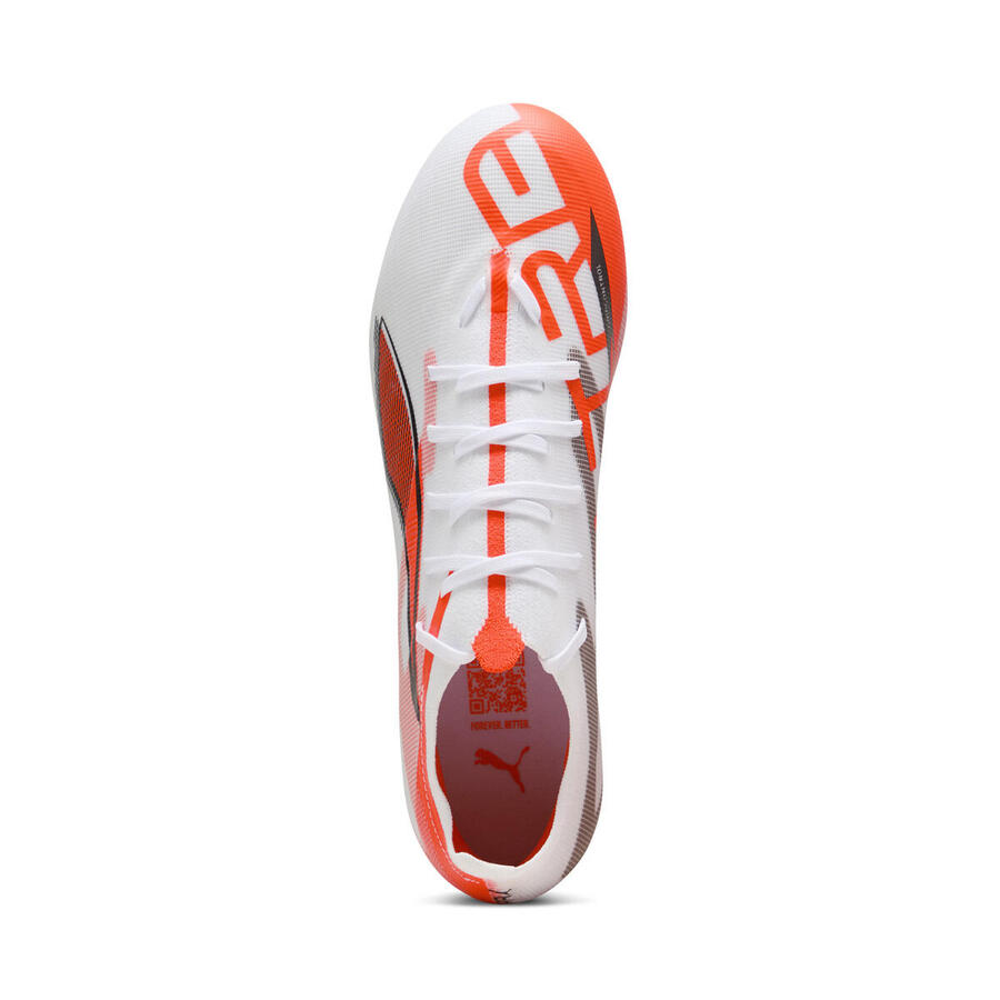 Футбольные бутсы Puma Ultra 5 Match FG/AG белые с оранжевым — фото 4