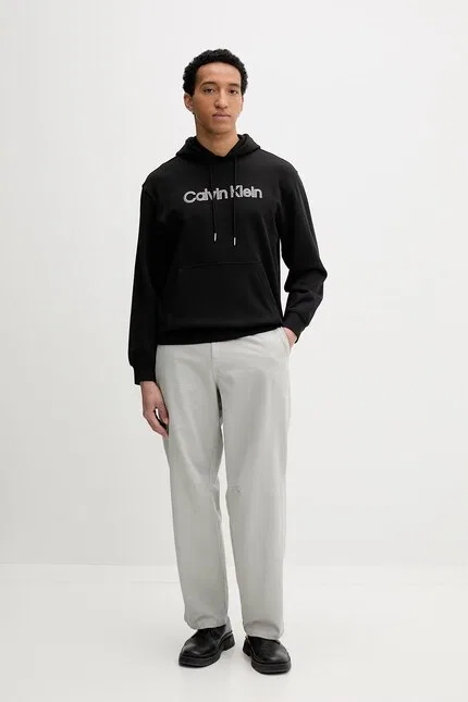 Худи свободного кроя Calvin Klein, черный — фото 2