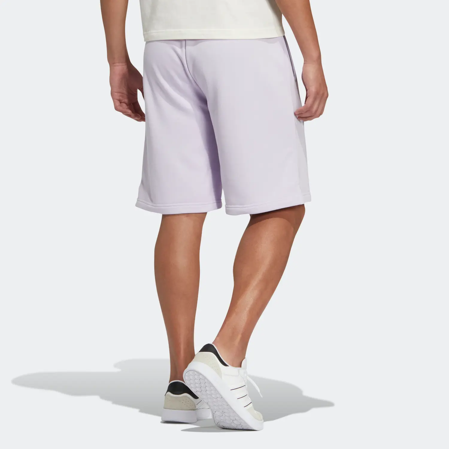 Шорты унисекс светло-фиолетовые Adidas Neo — фото 4