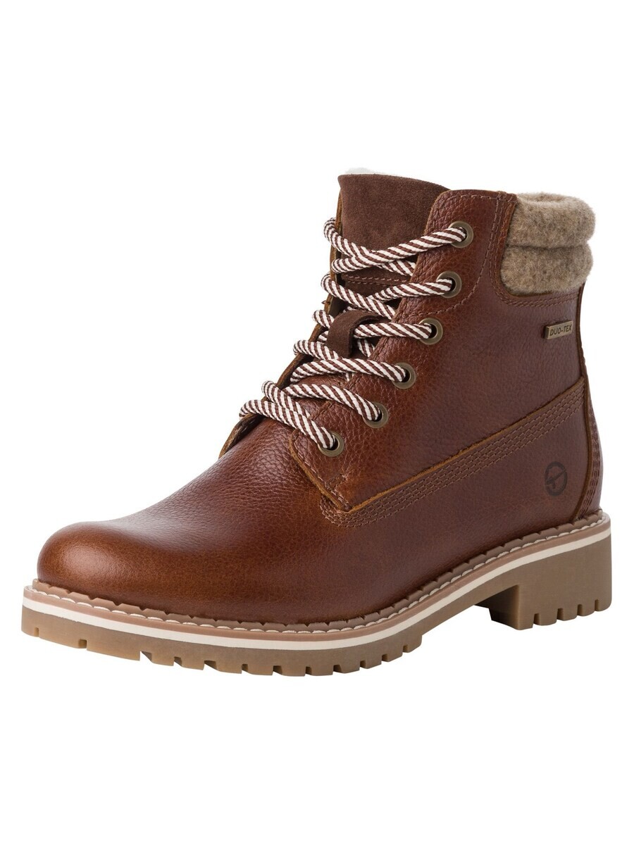 Ботильоны на шнуровке Tamaris Lace-Up Ankle Boots, коричневый