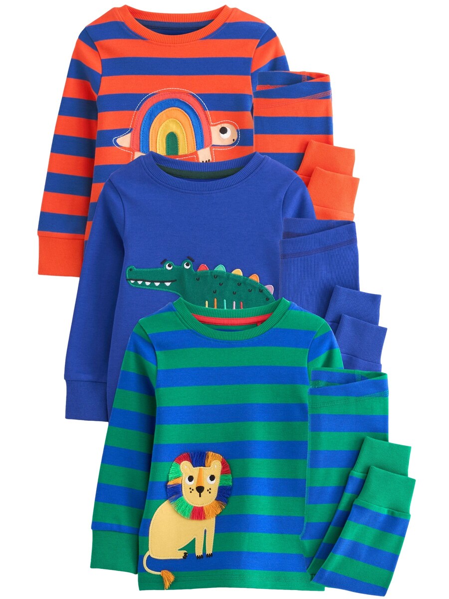

Пижама Next, цвет Dark blue/Green/Lobster