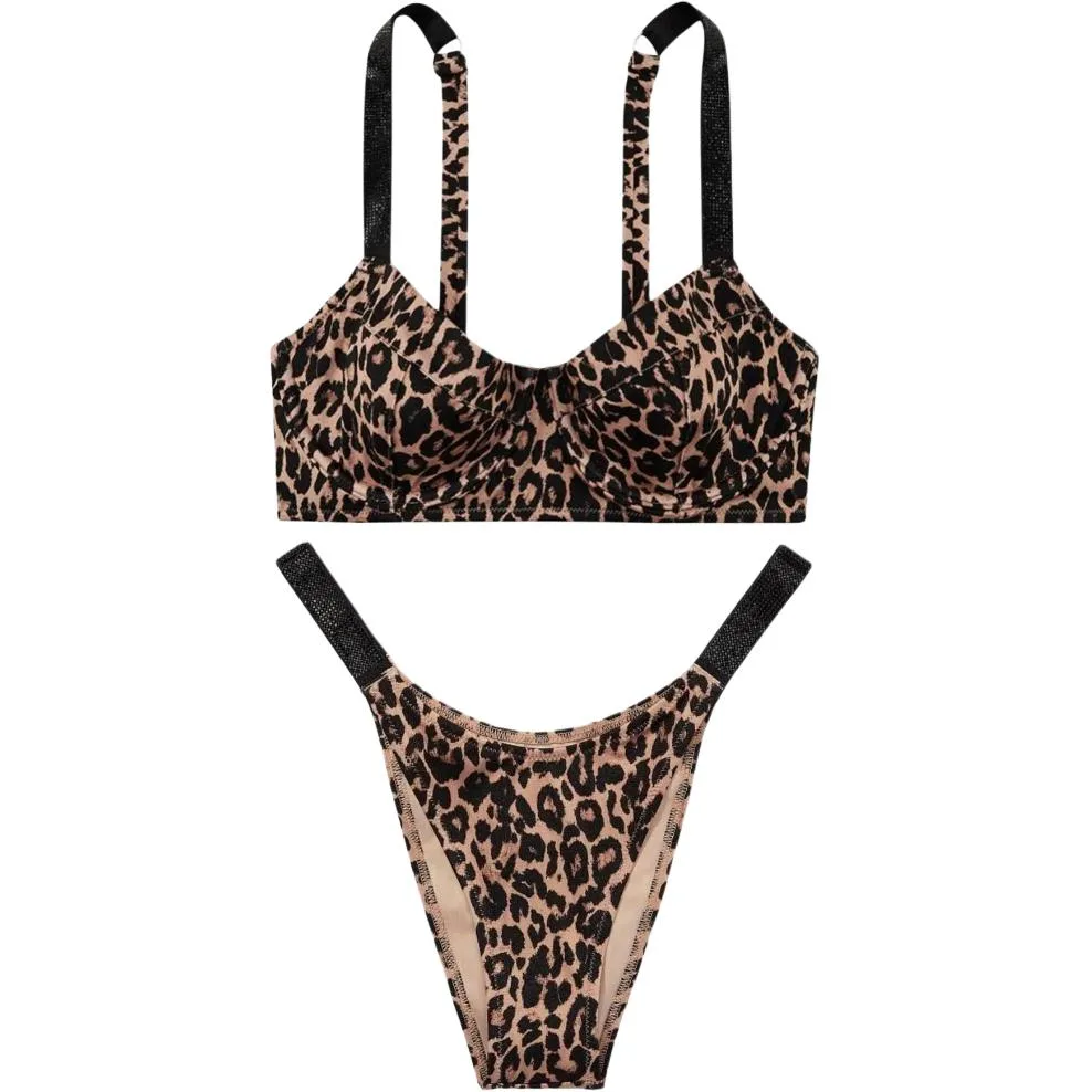 Victoria's Secret Купальник женский с леопардовым принтом