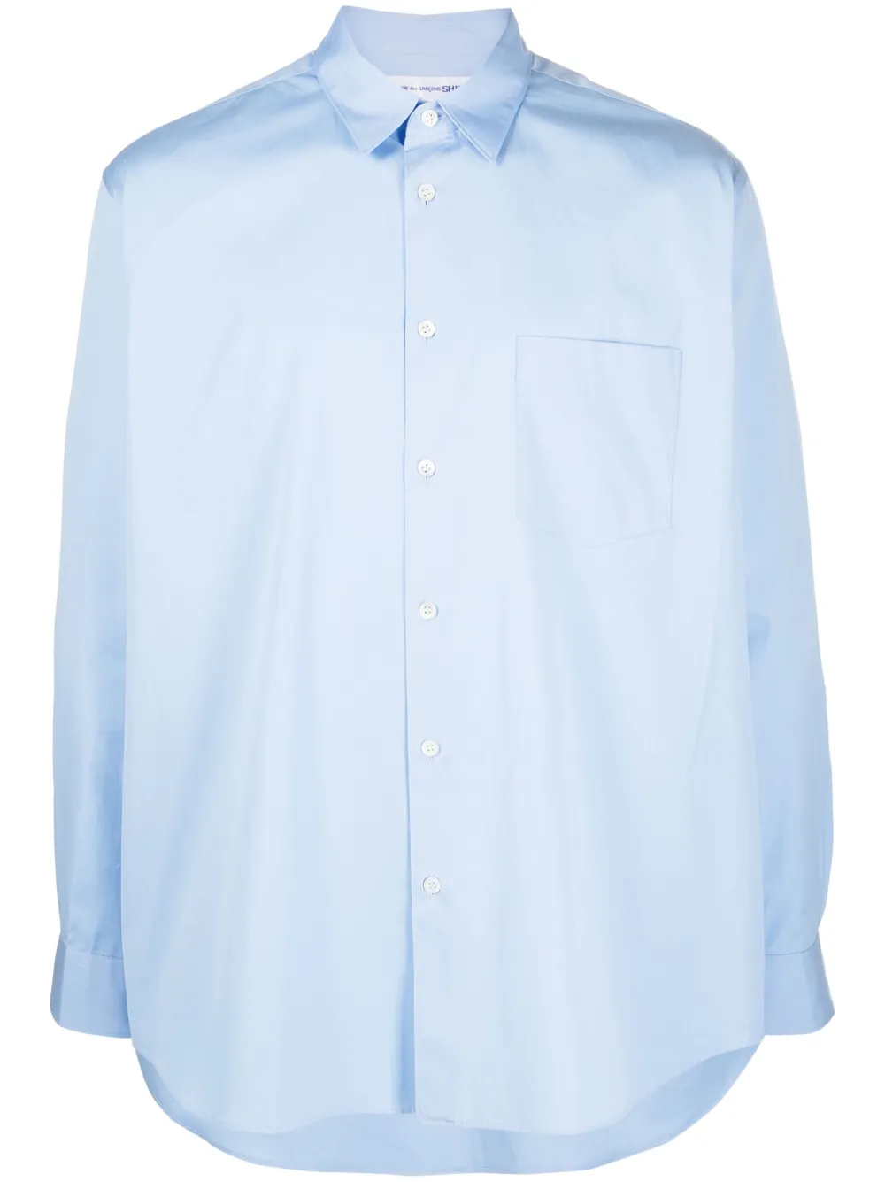 

Рубашка с длинными рукавами и нагрудным карманом Comme Des Garçons Shirt, синий