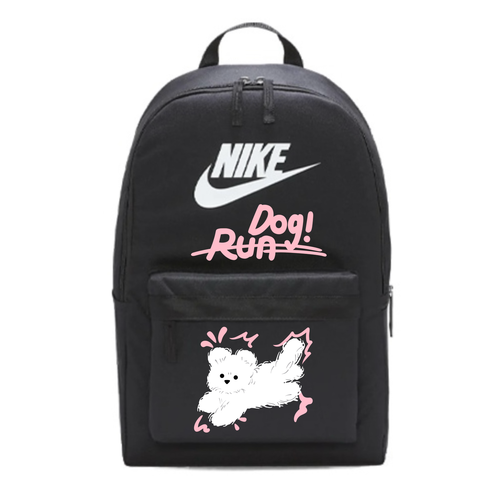

Nike Тканевый рюкзак унисекс черный, dog