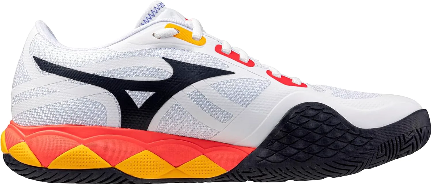 Мужские теннисные кроссовки Mizuno Wave Enforce Tour 2 AC, белый/синий — фото 3