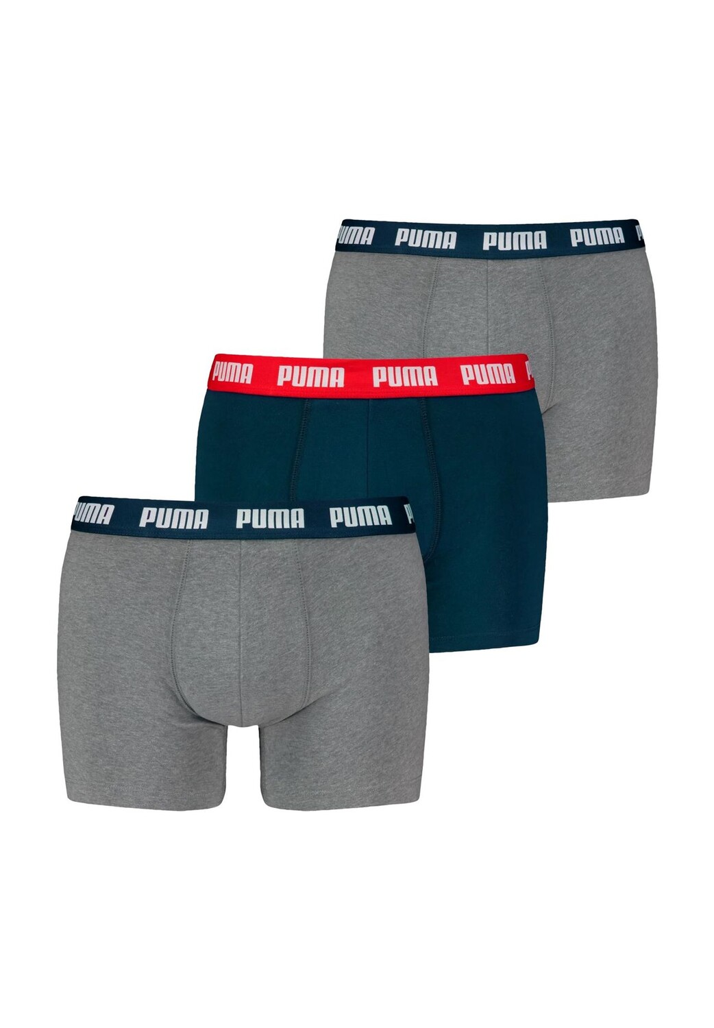 

Брюки на каждый день короткие, мужские, 3 шт PUMA, цвет 005 Grey/ Navy