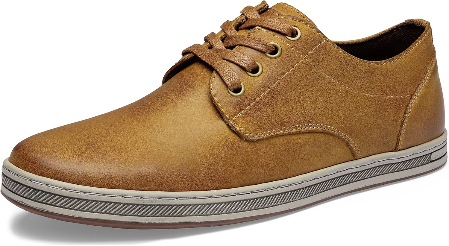 

Мужские модные кроссовки Jousen из кожи, ретро, повседневные, дышащие, нарядные мужские кроссовки, коричневый