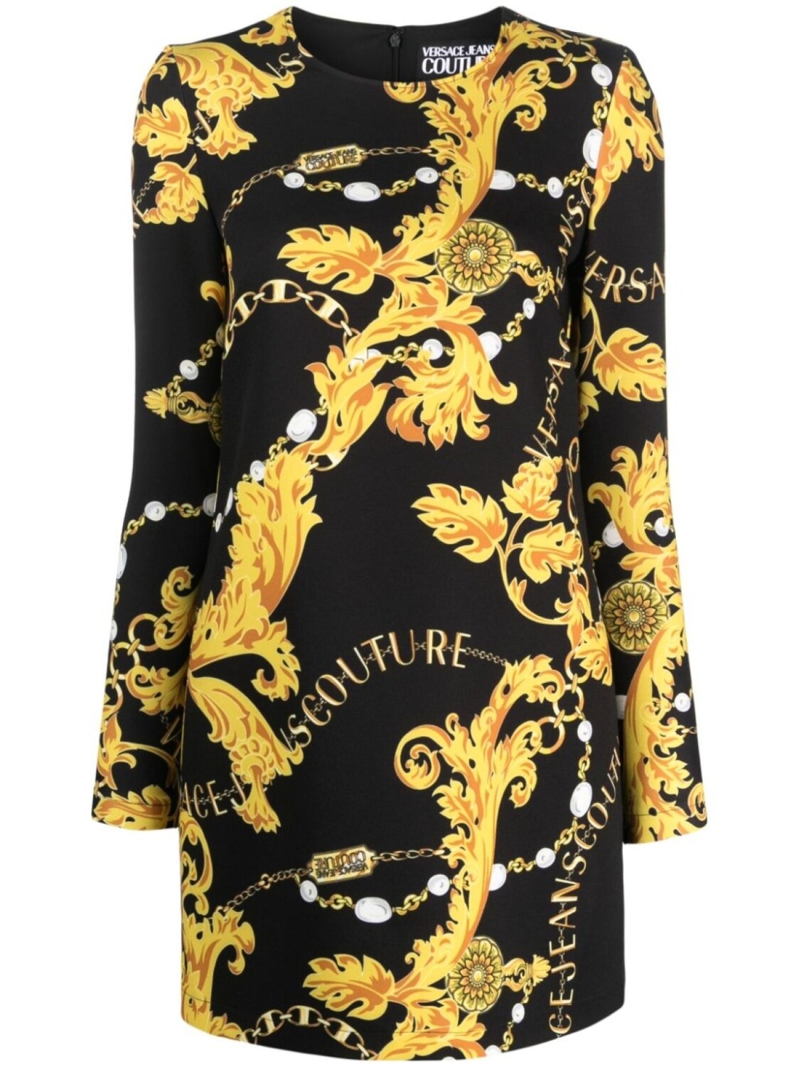 

Versace Jeans Couture платье мини с принтом Baroque, черный