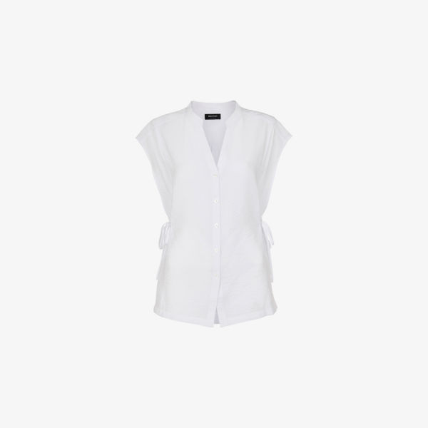 

Рубашка из ткани с завязками по бокам и пуговицами Button-down Whistles, белый